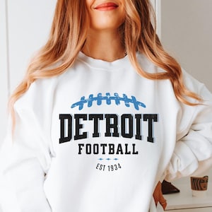 Vintage Lion Football Sweatshirt | Retro Detroit Football Crewneck | Lion Tailgate and Game Day Shirt | Lion Sunday Football Shirt