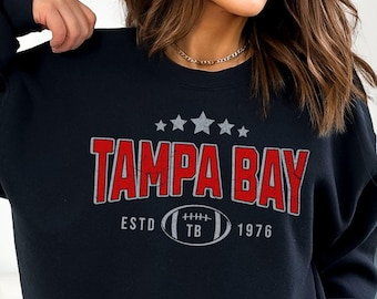 Vintage Tampa Bay Sweatshirt | Buccaneer Football Crewneck | Game Day Tampa Bay Shirts | Vintage Tampa Bay Sweater | Buccaneer Fans Shirt