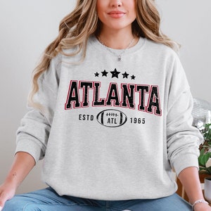 Vintage Atlanta Football Sweatshirt | Falcon Game Day Crewneck | Falcon Tailgate Football Sweater | Falcon Fan Gifts | Game Day Sweater