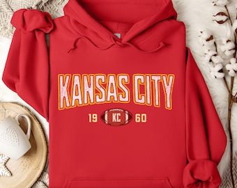 Chief Hoodie - Varsity Style Kansas City Football Hooded Sweatshirt, Chief Sunday Football, Chief Tailgate Essential, Chief Fan Hoodie