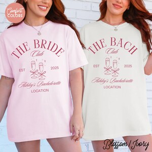 Custom Bachelorette Party Shirt Comfort Colors® | Bachelorette Matching Shirts | Bridesmaid Gift | Bride Club Trip Tee | Personalized Gift