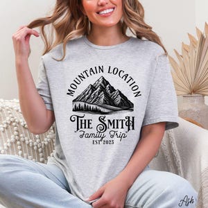 Custom Family Vacation Shirt 2025, Matching Mountain Adventure Tee, Summer Camp Life Shirt, Personalized Reunion Shirt, Family Trip Shirt
