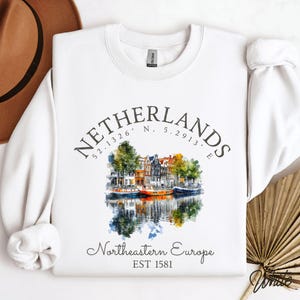 Comfy Crewneck Sweatshirt for Netherlands Vacation | Pullover Jumper for Dutch Holiday | Souvenir for Netherlands Trip | Girls Trip Sweater