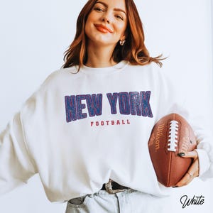 Vintage Style Giant Football Sweatshirt - New York Football Sweatshirt for Game Day, Giant Fan Gift, Giant Football Tailgate Sweatshirt
