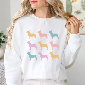 French Bulldog Sweatshirt, Cozy Bulldog Sweater, Dog Mom Crewneck, Frenchie Mom Gift, French Bulldog Lovers Pullover, French Bulldog Gift