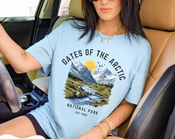 Gates of the Arctic National Park Shirt, Alaska T Shirt, Hiking Adventure Tee, National Park Lover Gift, Alaska Travel Souvenir