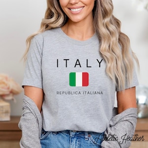 Italy Flag T-Shirt - Italian Heritage Shirt  for Travelers | Italy Trip Shirt | Italian Flag Shirt | Italian Patriotic Heritage Gifts