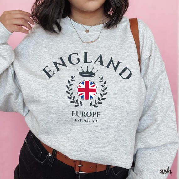 United Kingdom Crewneck Sweatshirt, British Pride Pullover, UK 