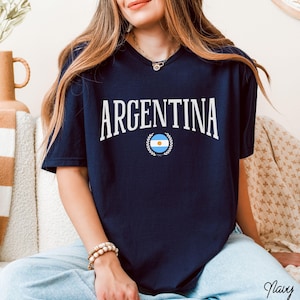 Argentina Flag Shirt, Argentina Emblem Tee, South America Travel Gift, Buenos Aires Souvenir, Argentina Pride Shirt, Argentina Heritage Tee