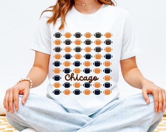 Chicago Football Shirt | Bear Football Retro Game Day Tee | Chicago Football Fan Gift | Classic Bear Shirt | Retro Football Shirt