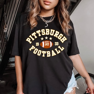 Steel City Football Game Day shirt, Pittsburgh Football Shirt, Unisex Tailgate Outfit, Football Fan Gift, Sunday Football Apparel, PIT Gift