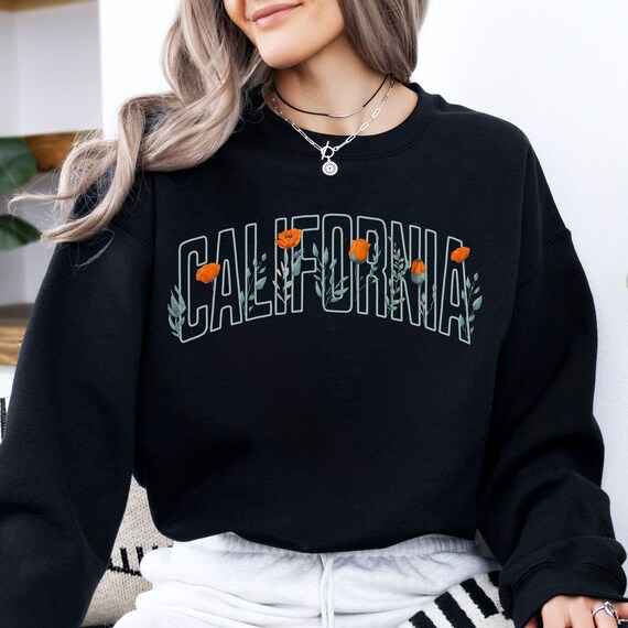 限定品　最安値POPPY EMBROIDERED SWEATSHIRT unisex-crew-neck-sweatshirt-