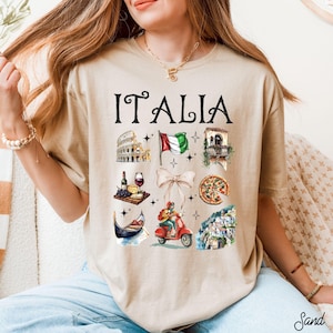 Italy Vacation Shirt, Soft Style Unisex Tee, Ciao Bella Travel Shirt, Italian Souvenir, Family Trip to Italy Gift, Rome Milan Florence Shirt