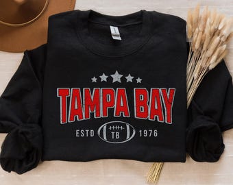 Retro Tampa Bay Football Sweatshirt | Buccaneer Football Fans Crewneck | Game Day and Tailgate Sweater | Trendy Buccaneer Football Apparel