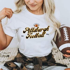 Steel City Football Game Day shirt, Pittsburgh Football Shirt, Unisex Tailgate Outfit, Football Fan Gift, Sunday Football Apparel, PIT Gift
