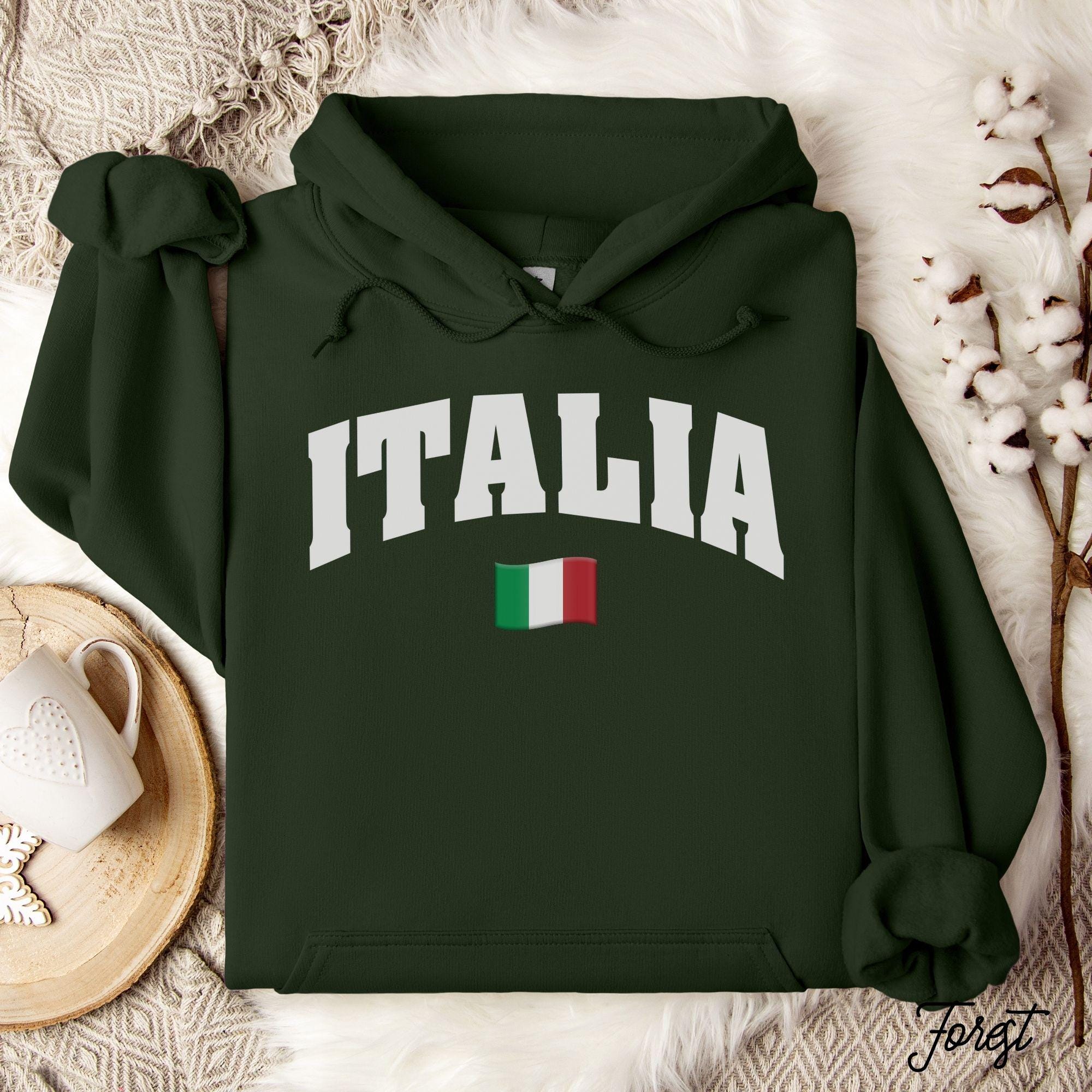 Sweat à Capuche Napoli Drapeau Italien - Souvenir Naples Voyage Italie