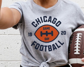 Vintage Game Day Chicago Football Shirt | Chicago Fan Gifts | Chicago Football Retro Shirt | Chicago Football Bear Shirt | Chicago Fan Shirt