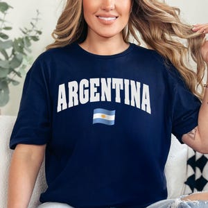 Argentina Flag Shirt, Argentina Emblem Tee, South America Travel Gift, Buenos Aires Souvenir, Argentina Pride Shirt, Argentina Heritage Tee