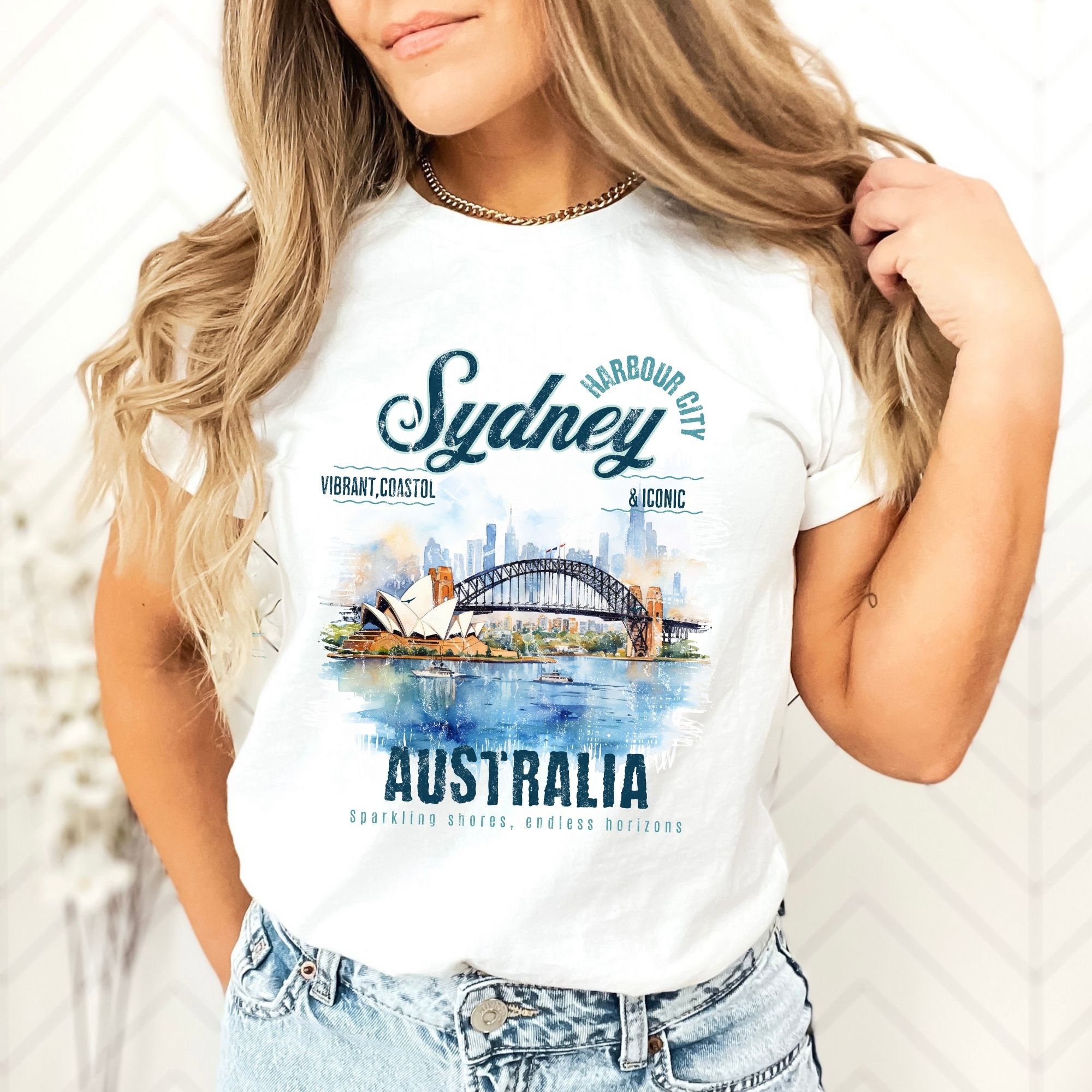 Sydney Australia Travel T-shirt, Cute Girls Trip Shirt, Honeymoon