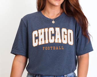 Chicago Football Shirt | Bear Football Retro Game Day Tee | Chicago Football Fan Gift | Classic Bear Shirt | Retro Football Shirt