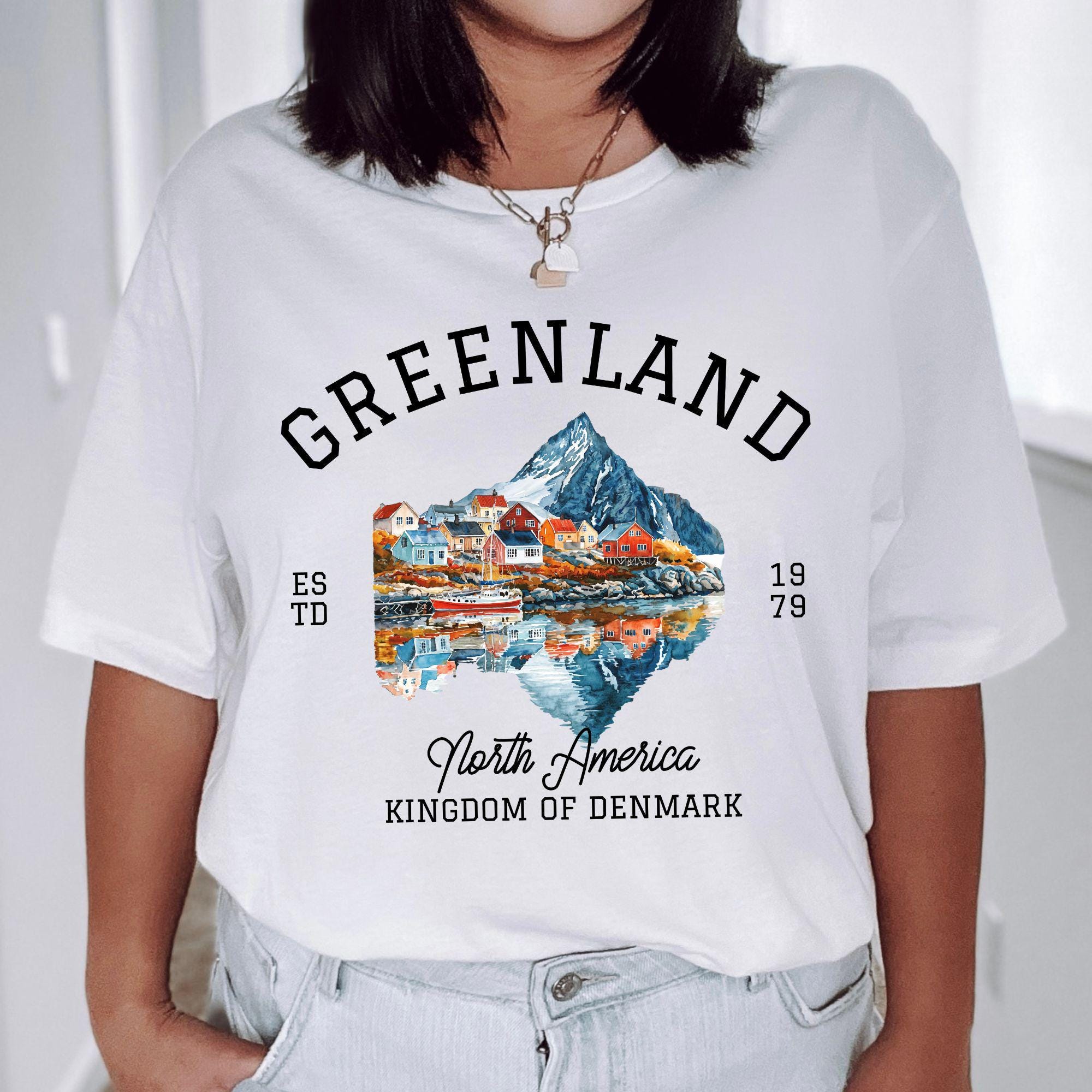Groenland carte. carte de Groenland avec Groenland nationale drapeau