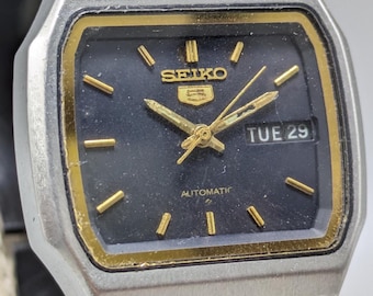 Vintage Seiko 5 Automatic Green Dial Movement No.6349-6040