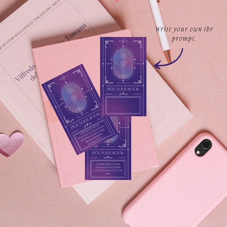 Printable Romance TBR Tarot Cards: Bookish Gift (PDF) - Etsy