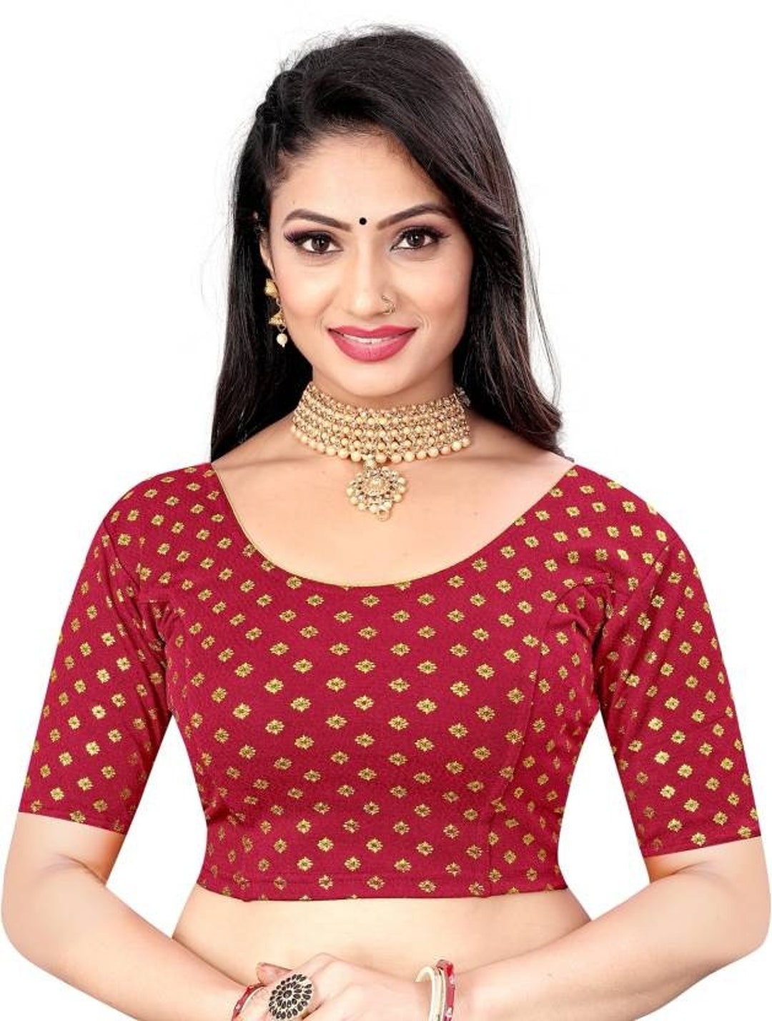 Stretchable Blouse, Women Blouse, Saree Blouse, Light Weight Daily Use