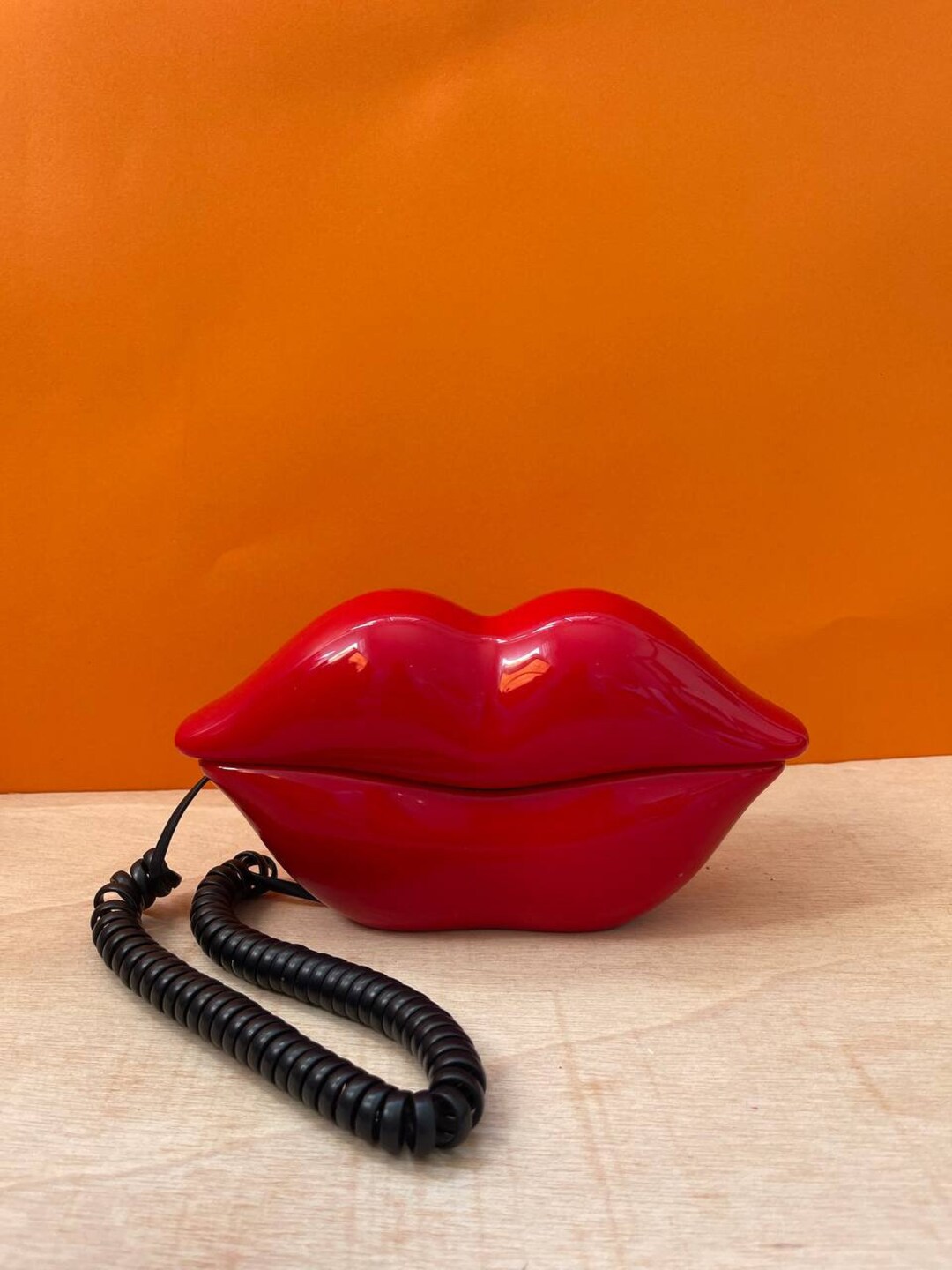 Vintage Red Lips Telephone Etsy