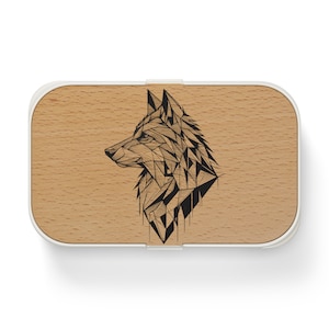 Geometric Wolf Bento Lunch Box