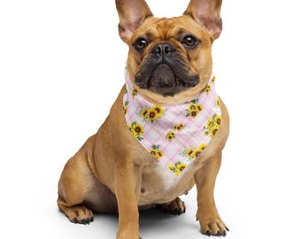 Pink Sunflower Bandana
