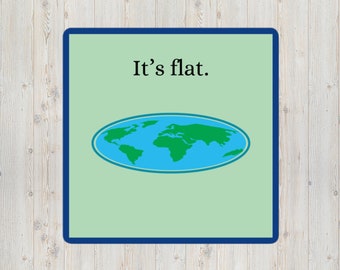 It's Flat Sticker