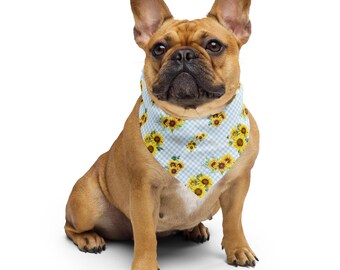 Blue Sunflower Bandana