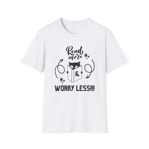 Inspirational &quot;Read More&quot; T-Shirt: Book Lover Gift, Casual Cotton Tee