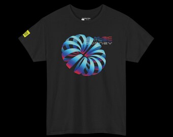 Music Reise Vorderseite Druck | 3D abstraktes Techno Design