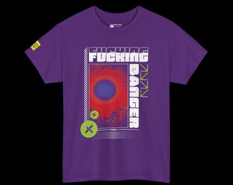 RAVE RAVE Shirt | Ficken Banger Front Print Grafik T-Shirt