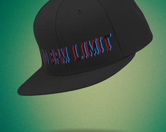 Techno Snapback Hat | No BPM Limit Embroidered Rave Cap
