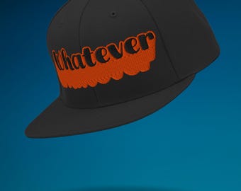 Streetwear Snapback-Hut | Bestickt Whatever Cap
