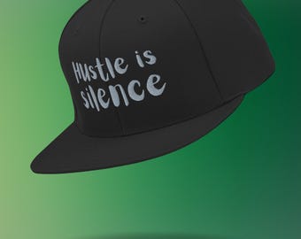 Minimalistische schicke Snapback | Silent Hustle Cap bestickt