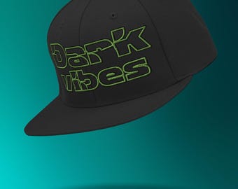 Dark Vibes Rave Hat – Black Streetwear Cap for Techno & Club Nights