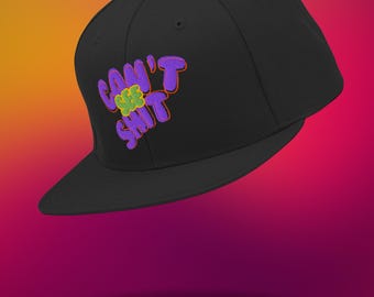Funny Embroidered Hat | Can’t See Shit Snapback Cap