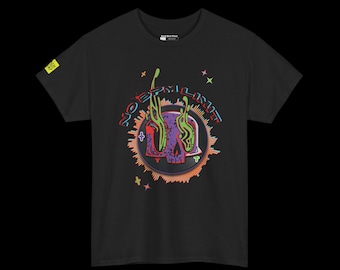 Psychedelische Musik Tee | Schädel No BPM Limit | Front Print Graphic Rave Shirt