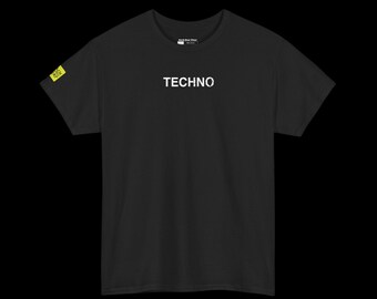 Techno ist Leben T-Shirt | Zurück Print Rave Tee, Festival Streetwear