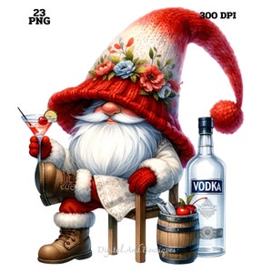 Clipart gnomo vodka, PNG gnomo vodka, Clipart gnomo whisky, Clipart gnomo whisky, Gnomi vacanze, Clipart gnomo festa, PNG gnomo bevitore