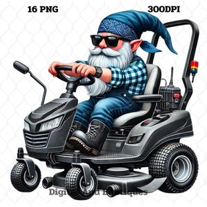 Grasmaaier kabouter clipart, Zero Turn maaier kabouter, monteur kabouter clipart, Workshop Gnome PNG, Zero Turn grasmaaier kabouter, grasmaaiende kabouter