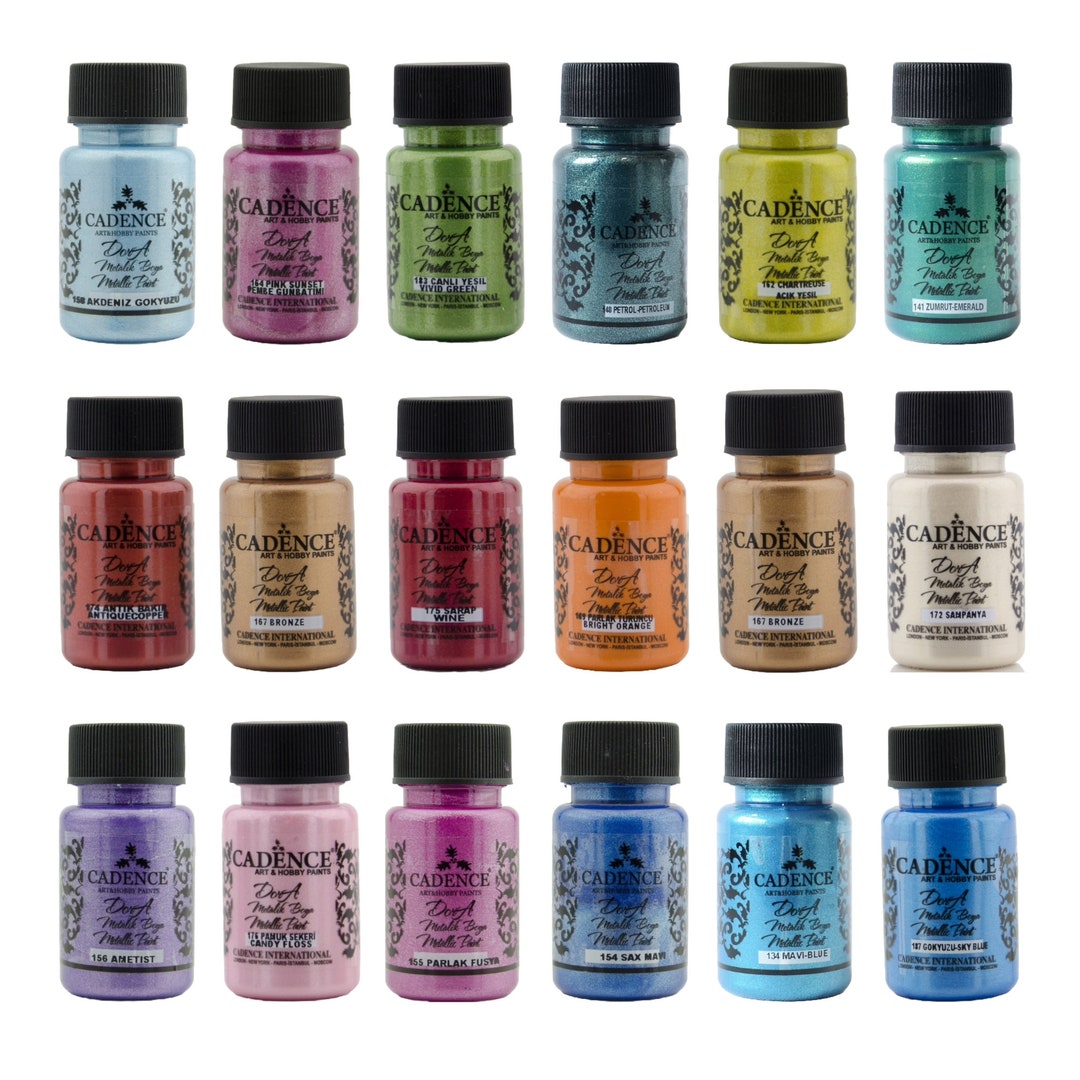 70 Colors Metallic Paint SET Metallic Paint for Furniture Decorative