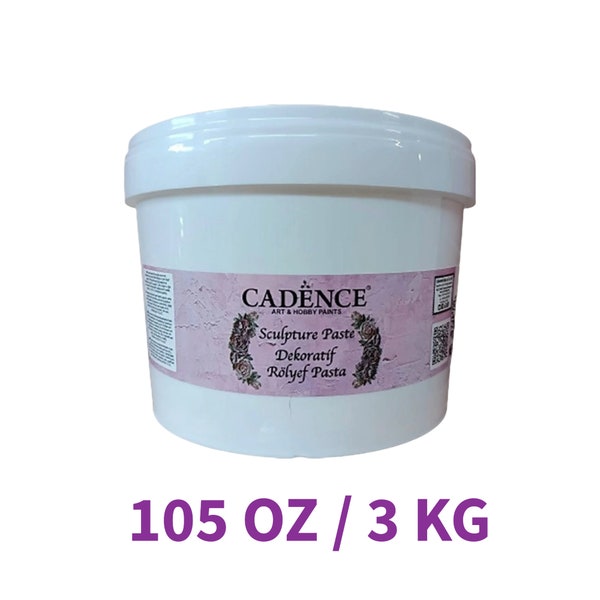 Weiße Skulpturen-Paste - 3KG | 105OZ - Texture Paste - Skulptur Malerei - Dekorativer Gips