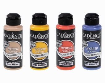 SET de Pintura Acrílica Híbrida - 115 Colores - Pintura Multisuperficie - Pintura para Muebles - 120ML - 4 OZ