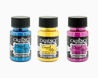 Pintura Metálica para Vidrio 33 Colores - Pintura para Superficies de Vidrio - 50ML/1,69OZ