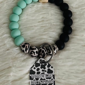 Leopard Wristlet Keychain